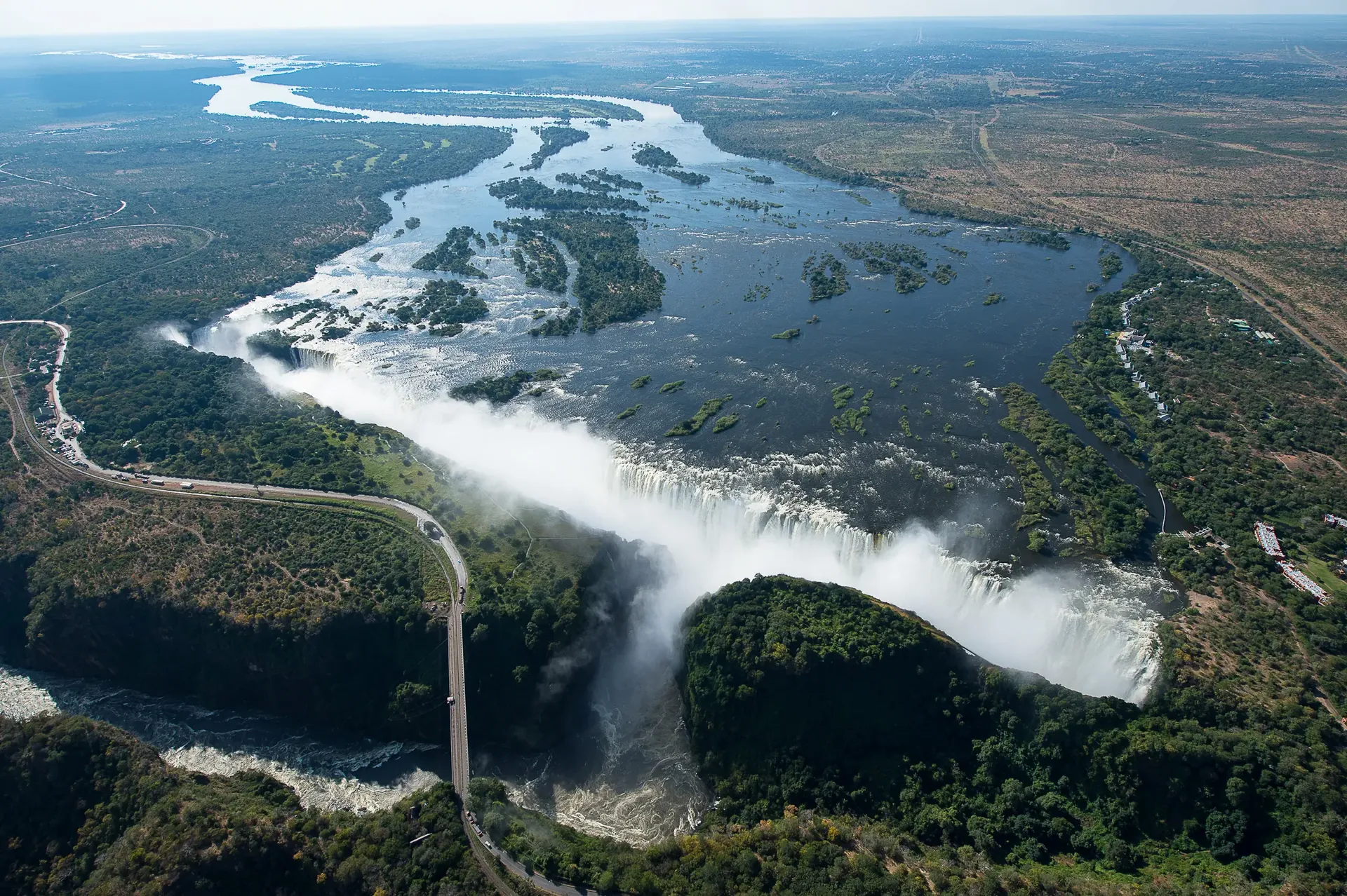 Victoria Falls – letecký pohled